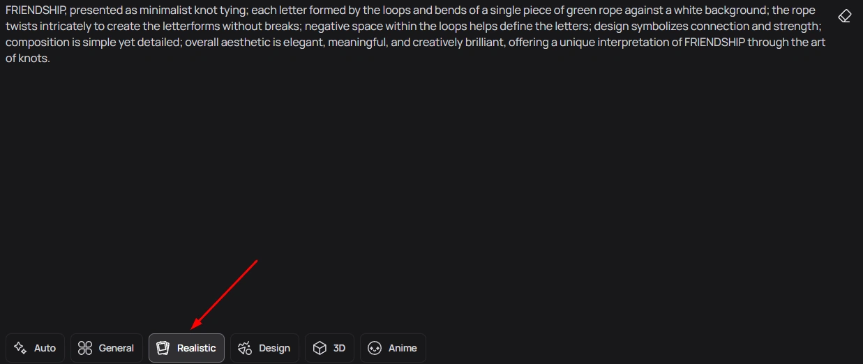 Ideogram 制作绳结字