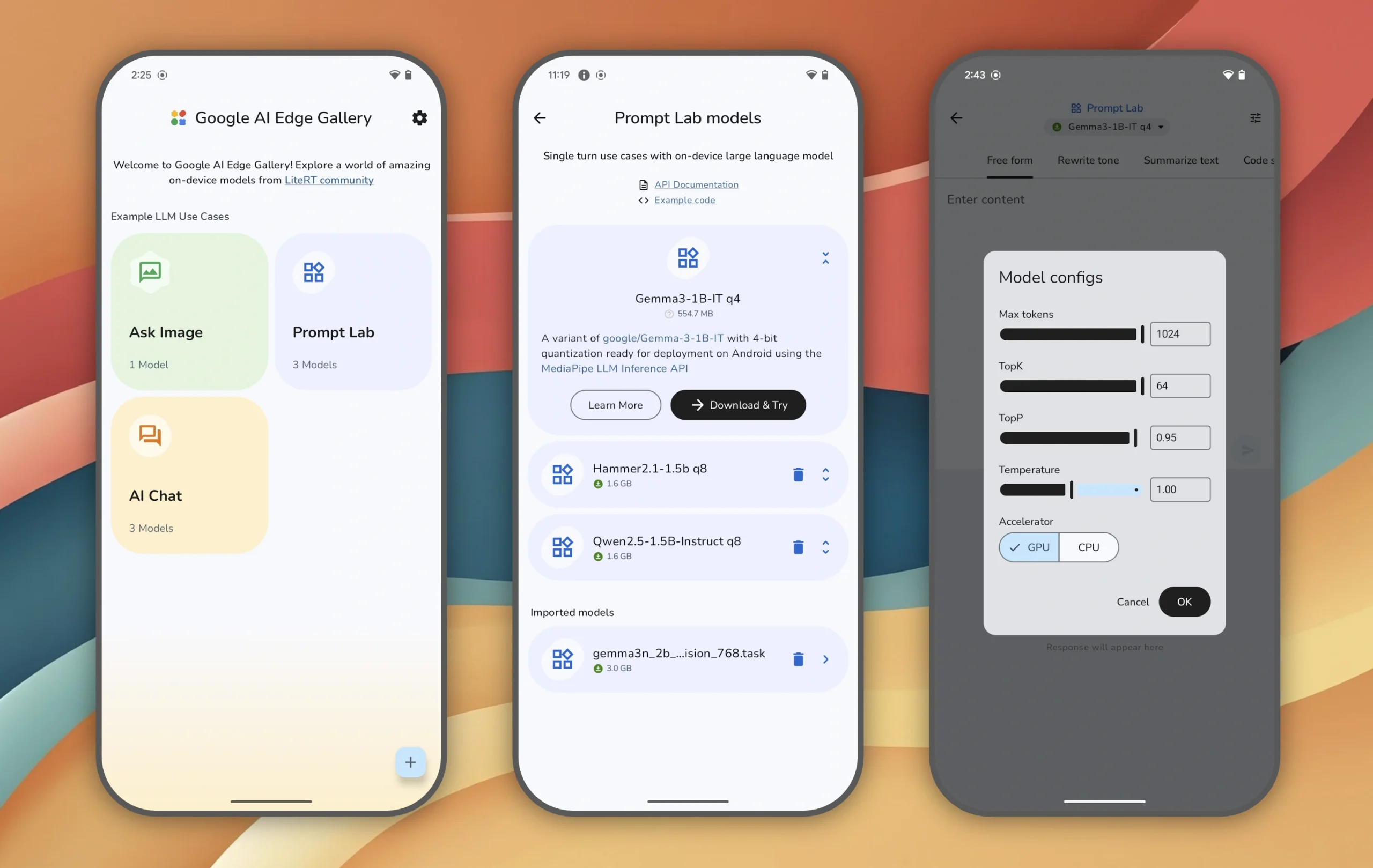 Google 推出 Android 本地模型运行神器：AI Edge Gallery