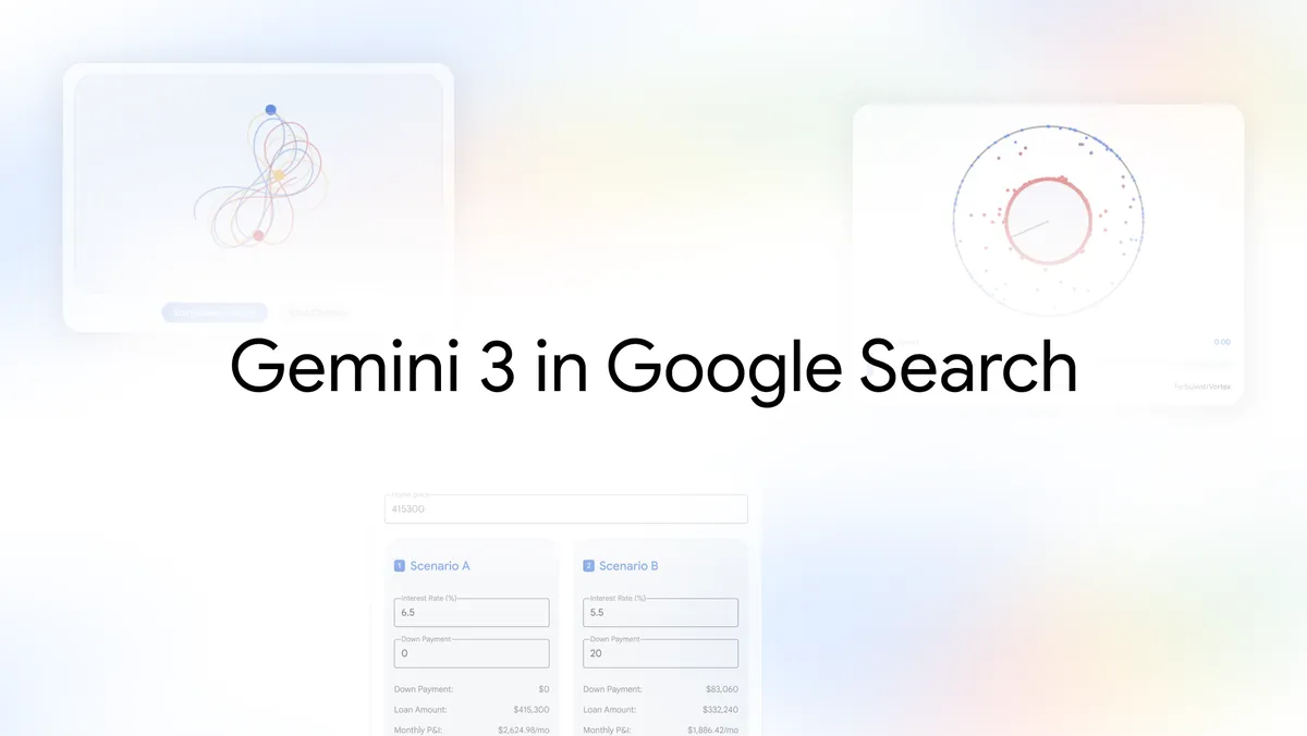 Google 搜索接入 Gemini 3 推出生成式 UI 功能